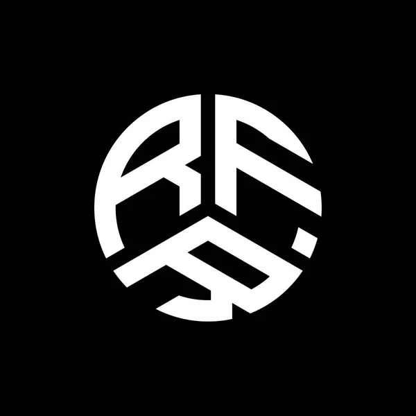 Rfr Letter Logo Ontwerp Zwarte Achtergrond Rfr Creatieve Initialen Letter — Stockvector