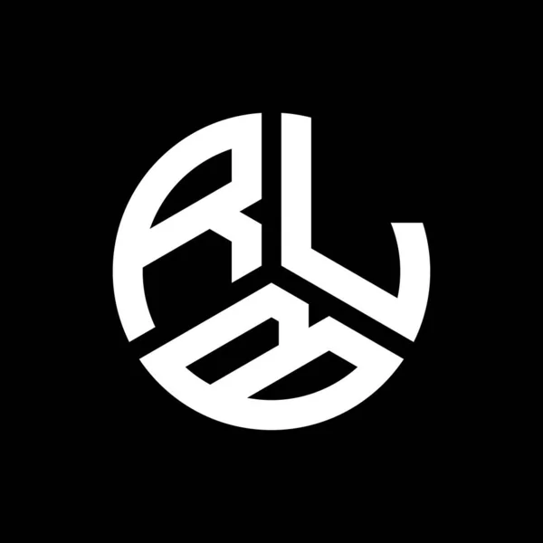 Projekt Logo Litery Rlb Czarnym Tle Koncepcja Logo Kreatywnych Inicjałów — Wektor stockowy