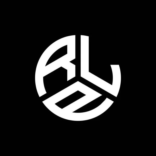 Дизайн Логотипа Rlp Чёрном Фоне Концепция Логотипа Буквенными Инициалами Rlp — стоковый вектор