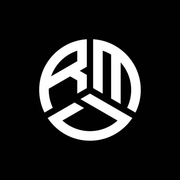 Projekt Logo Litery Rmd Czarnym Tle Rmd Twórcze Inicjały Koncepcja — Wektor stockowy