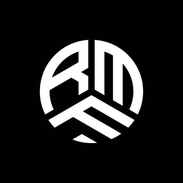 Projekt Logo Litery Rmf Czarnym Tle Rmf Twórcze Inicjały Koncepcja — Wektor stockowy