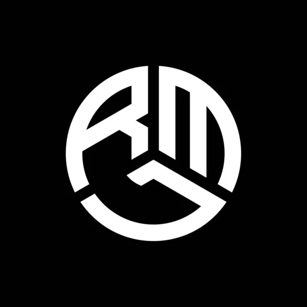 Projekt Logo Litery Rml Czarnym Tle Rml Twórcze Inicjały Koncepcja — Wektor stockowy