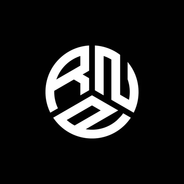 Projekt Logo Litery Rnp Czarnym Tle Kreatywne Inicjały Rnp Koncepcja — Wektor stockowy