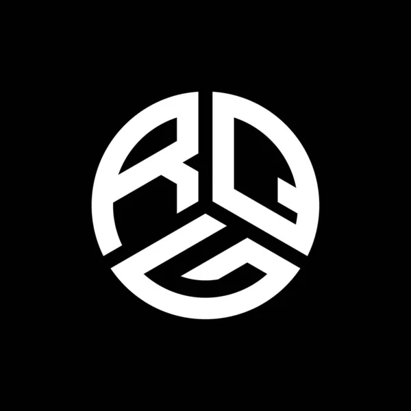 Projekt Logo Litery Rqg Czarnym Tle Rqg Twórcze Inicjały Koncepcja — Wektor stockowy