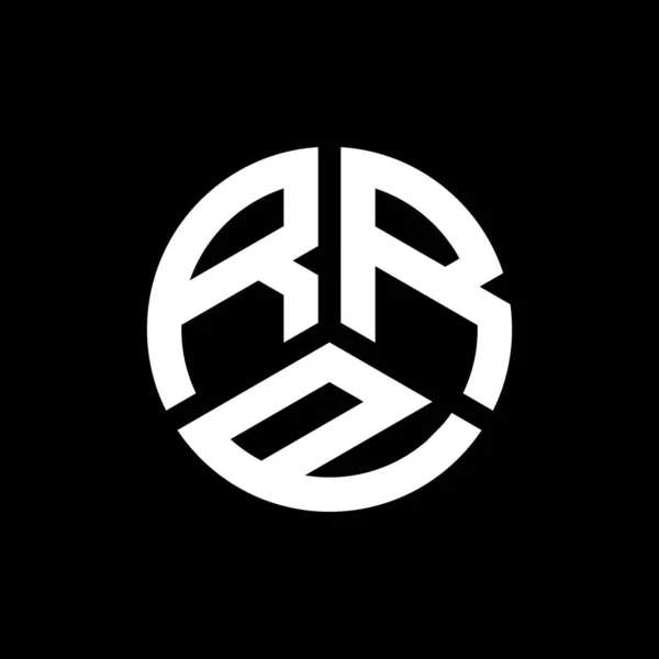 Design Logotipo Carta Rrp Fundo Preto Rrp Iniciais Criativas Conceito — Vetor de Stock