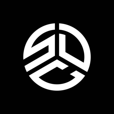 Siyah arka planda SDC harf logosu tasarımı. SDC yaratıcı harflerin baş harfleri logo kavramı. SDC harf tasarımı.