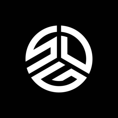 Siyah arka planda SDG harf logosu tasarımı. SDG yaratıcı harflerin baş harfleri logo kavramı. SDG harf tasarımı.