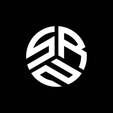 Siyah arkaplanda SRN harf logosu tasarımı. SRN yaratıcı harflerin baş harfleri logo kavramı. SRN harf tasarımı.