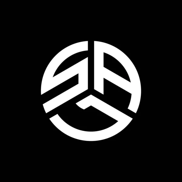 Design Logo Literei Sal Fundal Negru Sal Creativ Iniţiale Literă — Vector de stoc