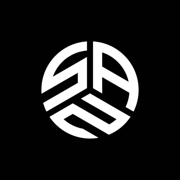 San Letter Logo Ontwerp Zwarte Achtergrond San Creatieve Initialen Letter — Stockvector