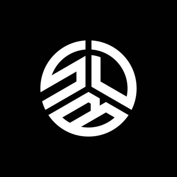 Siyah Arka Planda Sdb Harfi Logo Tasarımı Sdb Yaratıcı Harflerin — Stok Vektör