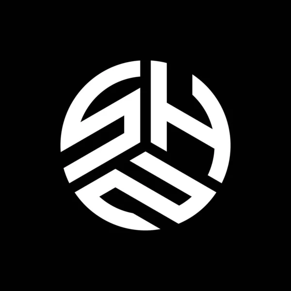 Дизайн Логотипа Shn Чёрном Фоне Shn Creative Initials Letter Logo — стоковый вектор
