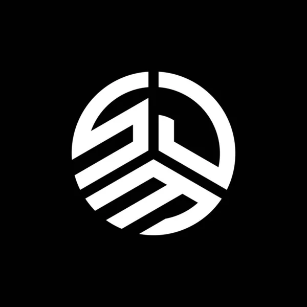 Diseño Del Logotipo Letra Sjm Sobre Fondo Negro Sjm Iniciales — Archivo Imágenes Vectoriales