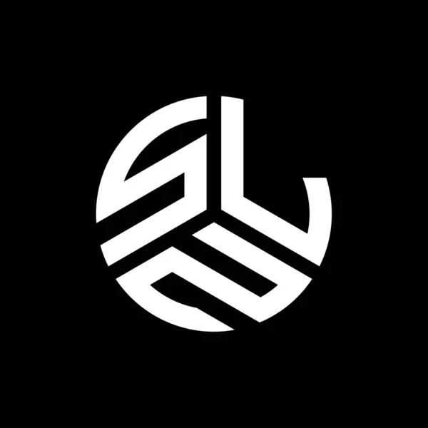 Дизайн Логотипа Sln Чёрном Фоне Sln Креативные Инициалы Буквенная Концепция — стоковый вектор