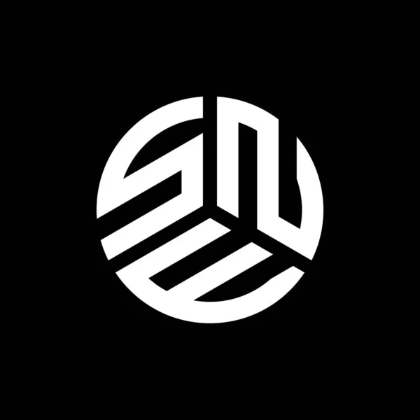 黒を基調としたSneレターロゴデザイン Sneクリエイティブイニシャルレターロゴコンセプト Sneレターデザイン — ストックベクタ