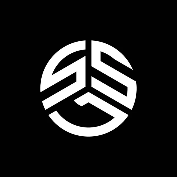 Siyah Arkaplanda Ssl Harf Logosu Tasarımı Ssl Yaratıcı Harflerin Baş — Stok Vektör