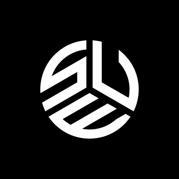 Дизайн Логотипа Гуп Черном Фоне Концепция Логотипа Гуп Творческие Инициалы — стоковый вектор