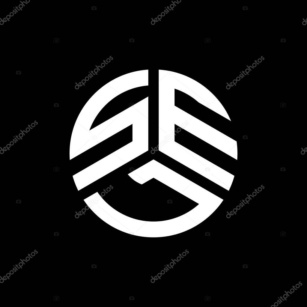 SEL letter logo design on black background. SEL creative initials letter logo concept. SEL letter design.