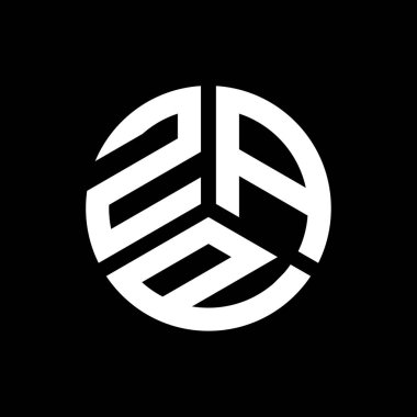 Siyah arka planda ZAP harf logosu tasarımı. ZAP yaratıcı harflerin baş harfleri logo kavramı. ZAP harf tasarımı.