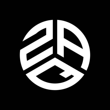 Siyah arka planda ZAP harf logosu tasarımı. ZAP yaratıcı harflerin baş harfleri logo kavramı. ZAP harf tasarımı.