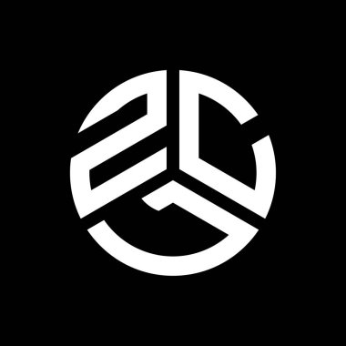 Siyah arkaplanda ZCL harf logosu tasarımı. ZCL yaratıcı harflerin baş harfleri logo kavramı. ZCL harf tasarımı.