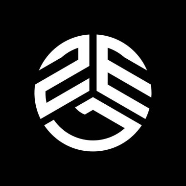 Siyah arka planda ZEK harf logosu tasarımı. ZEK yaratıcı harflerin baş harfleri logo kavramı. ZEK harf tasarımı.