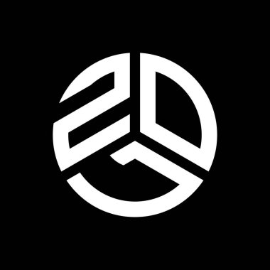 Siyah arkaplanda ZOL harf logosu tasarımı. ZOL yaratıcı harflerin baş harfleri logo kavramı. ZOL harf tasarımı.