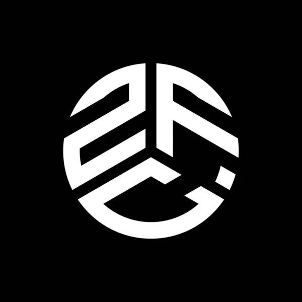 Дизайн Логотипа Zfc Чёрном Фоне Концепция Логотипа Инициалами Zfc Дизайн — стоковый вектор