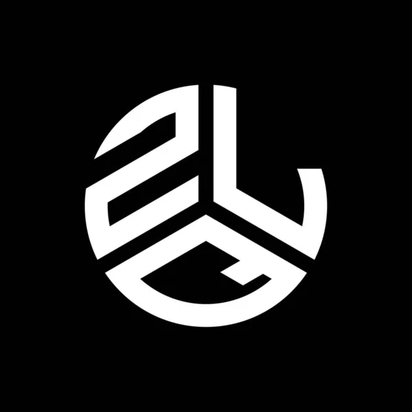 Projekt Logo Litery Zlq Czarnym Tle Kreatywne Inicjały Zlq Koncepcja — Wektor stockowy