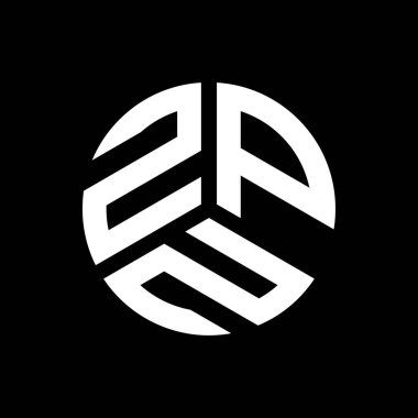 Siyah arka planda ZPN harfi logo tasarımı. ZPN yaratıcı harflerin baş harfleri logo kavramı. ZPN harf tasarımı.