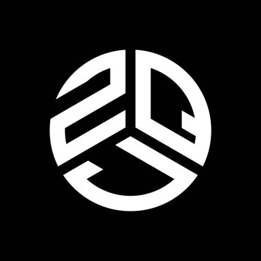 Siyah arka planda ZOJ harfi logo tasarımı. ZOJ yaratıcı harflerin baş harfleri logo kavramı. ZOJ harf tasarımı.