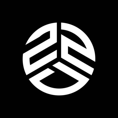 Siyah arkaplanda ZZD harf logosu tasarımı. ZZD yaratıcı harflerin baş harfleri logo kavramı. ZZD harf tasarımı.