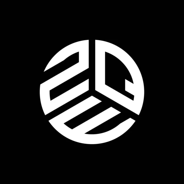 Zqe Дизайн Логотипу Чорному Тлі Творчі Ініціали Zqe Поняття Логотипу — стоковий вектор
