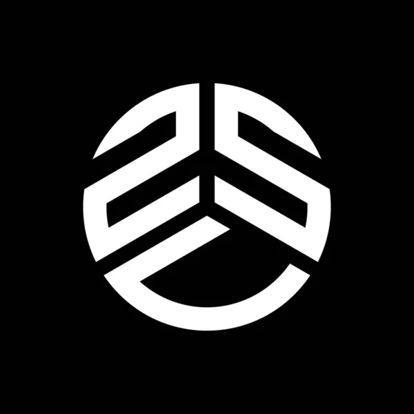 Zsv Logo Ontwerp Zwarte Achtergrond Zsv Creatieve Initialen Letter Logo — Stockvector