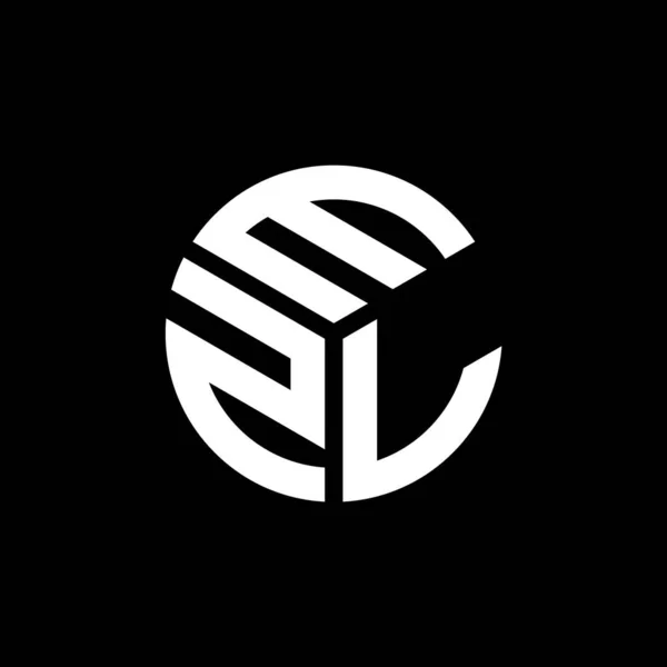 Ezl Letter Logo Ontwerp Zwarte Achtergrond Ezl Creatieve Initialen Letter — Stockvector