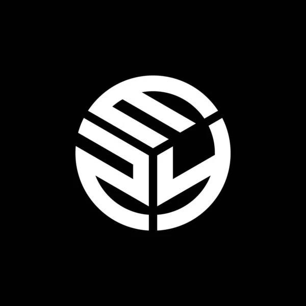 Desain Logo Huruf Ezy Pada Latar Belakang Hitam Inisial Kreatif - Stok Vektor