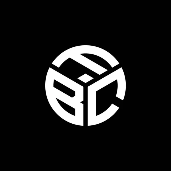 黒い背景のFbcの手紙のロゴデザイン Fbcクリエイティブイニシャルレターロゴコンセプト Fbcレターデザイン — ストックベクタ