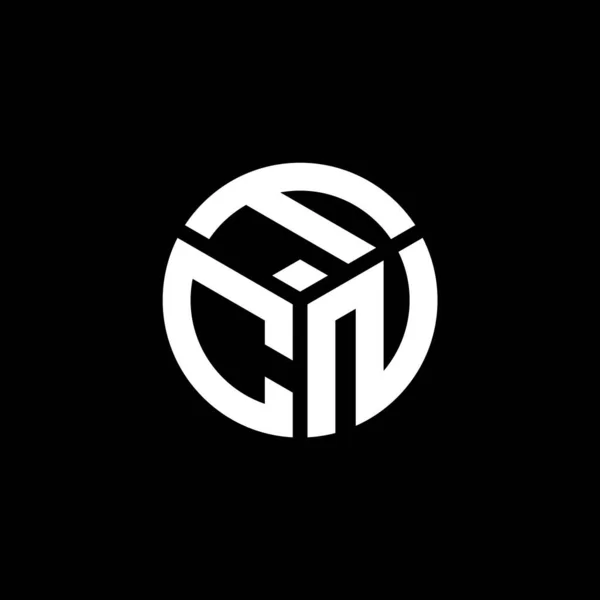 Fcn Letter Logo Ontwerp Zwarte Achtergrond Fcn Creatieve Initialen Letter — Stockvector