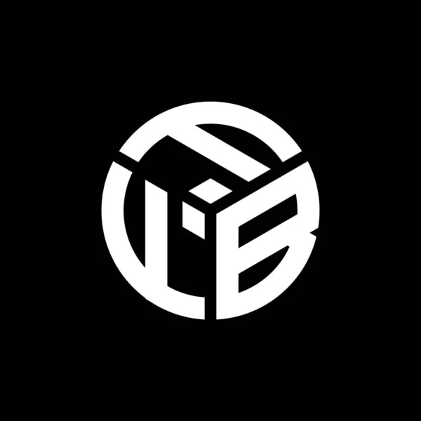 Дизайн Логотипа Буквы Ffb Черном Фоне Концепция Логотипа Буквенными Инициалами — стоковый вектор