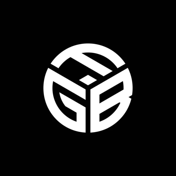 Siyah Arka Planda Fgb Harf Logosu Tasarımı Fgb Yaratıcı Harfler — Stok Vektör