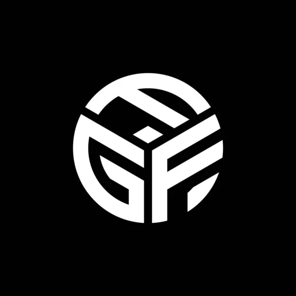 Fgf Letter Logo Design Black Background Fgf Creative Initials Letter — Stock Vector