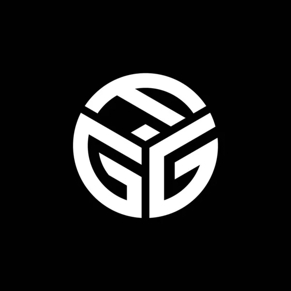 Σχεδιασμός Λογότυπου Γράμματα Fgg Μαύρο Φόντο Fgg Δημιουργική Αρχικά Γράμμα — Διανυσματικό Αρχείο