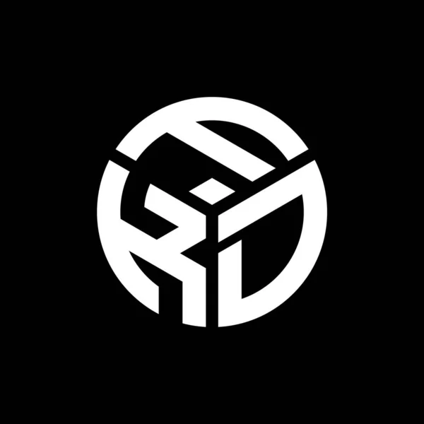 Logo Della Lettera Fkd Sfondo Nero Fkd Creativo Iniziali Lettera — Vettoriale Stock