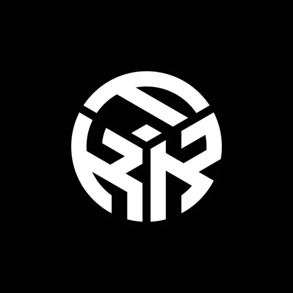 黒の背景にFkkの手紙のロゴデザイン Fkkクリエイティブイニシャルレターロゴコンセプト Fkkレターデザイン — ストックベクタ