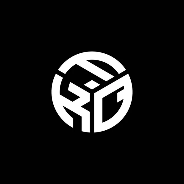 Diseño Del Logotipo Letra Fkq Sobre Fondo Negro Fkq Iniciales — Archivo Imágenes Vectoriales