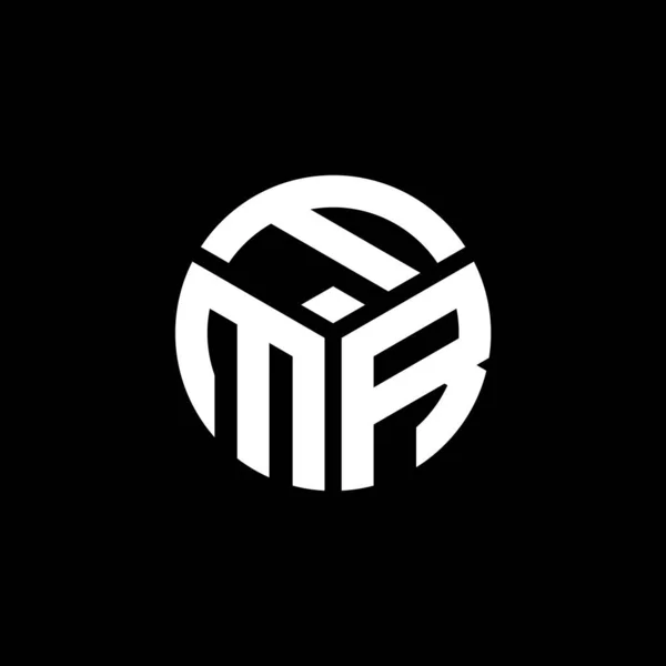 ブラックを基調としたFmrのレターロゴデザイン Fmrクリエイティブイニシャルレターロゴコンセプト Fmrレターデザイン — ストックベクタ