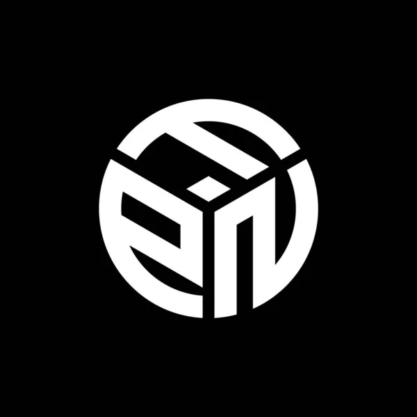 Fpn Letter Logo Design Black Background Fpn Creative Initials Letter — Stock Vector