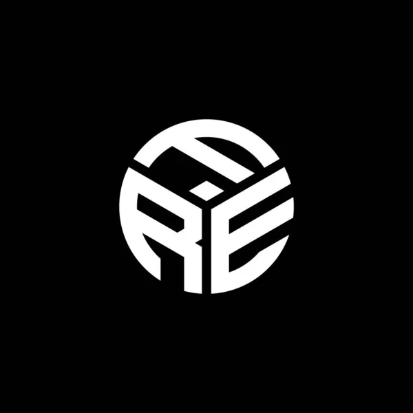 Fre Letter Logo Ontwerp Zwarte Achtergrond Fre Creatieve Initialen Letter — Stockvector