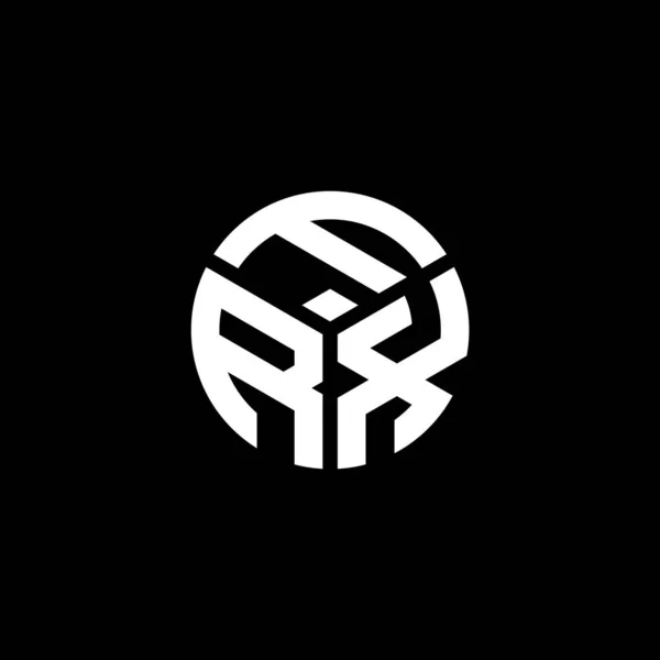 Projekt Logo Litery Frx Czarnym Tle Frx Twórcze Inicjały Koncepcja — Wektor stockowy