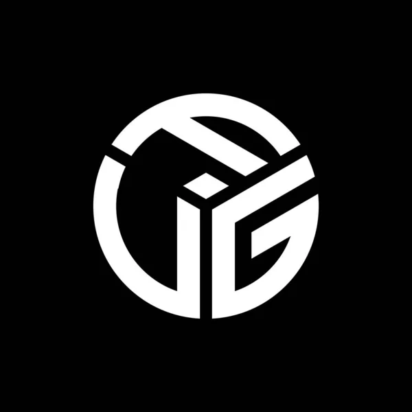 Σχεδιασμός Λογότυπου Γράμματος Fvg Μαύρο Φόντο Fvg Δημιουργικό Πρωτότυπο Γράμμα — Διανυσματικό Αρχείο